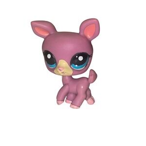 Littlest Pet Shop LPS Purple Deer Hasbro #1724 Sylvanian Family Toy
